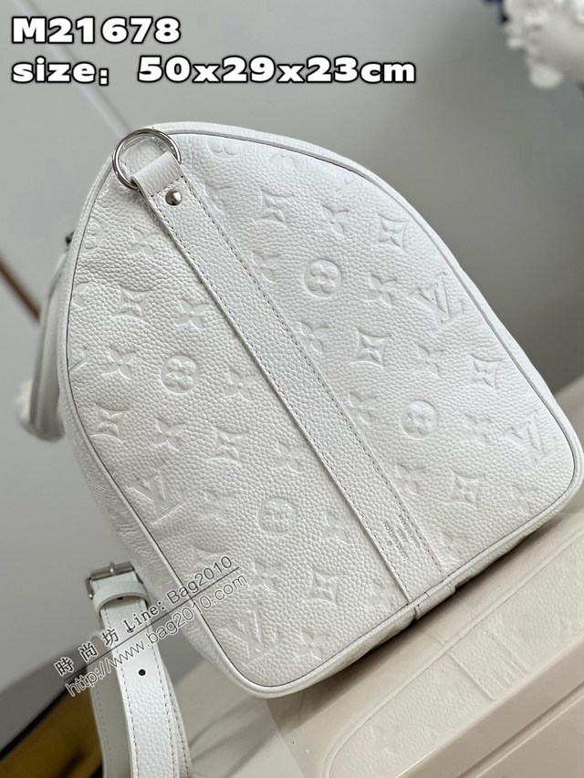 LV專櫃2023新款LV x YK Keepall50旅行袋 M21678 路易威登迷幻花卉男女款旅行包 dn1399